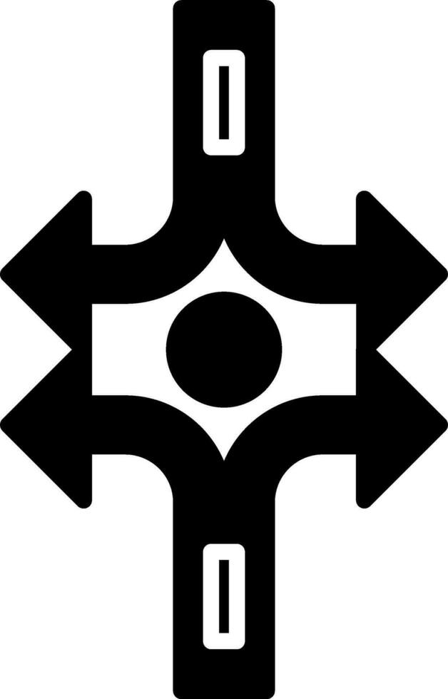 Crossroad Vector Icon