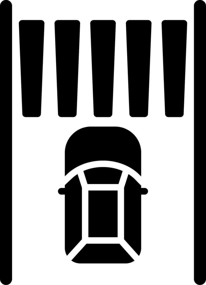 Zebra Crossing Vector Icon