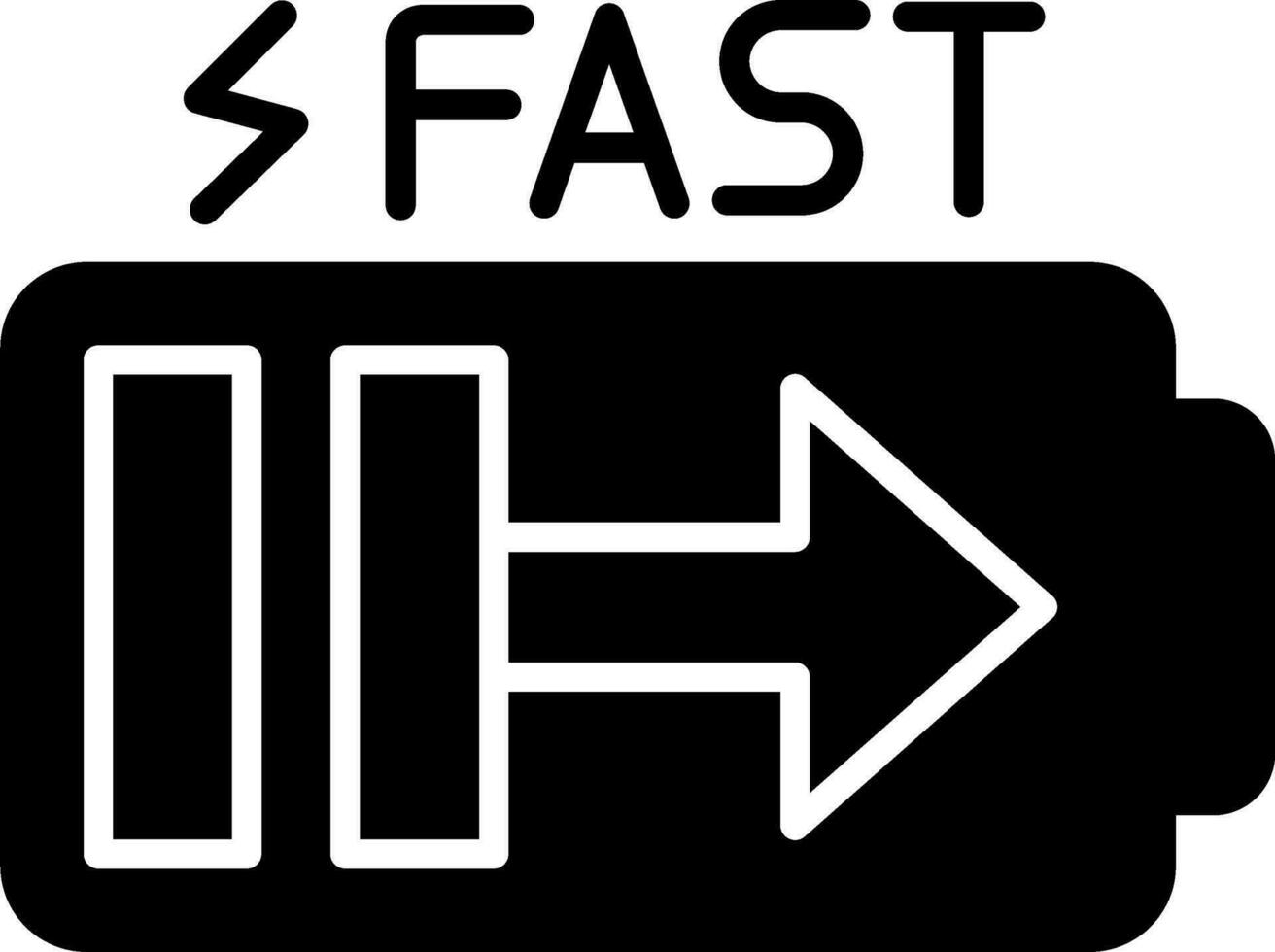 Fast Charge Vector Icon