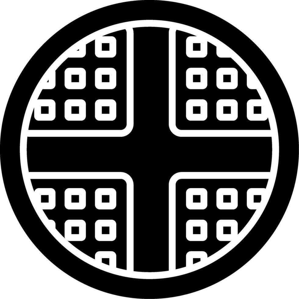 Waffle Vector Icon