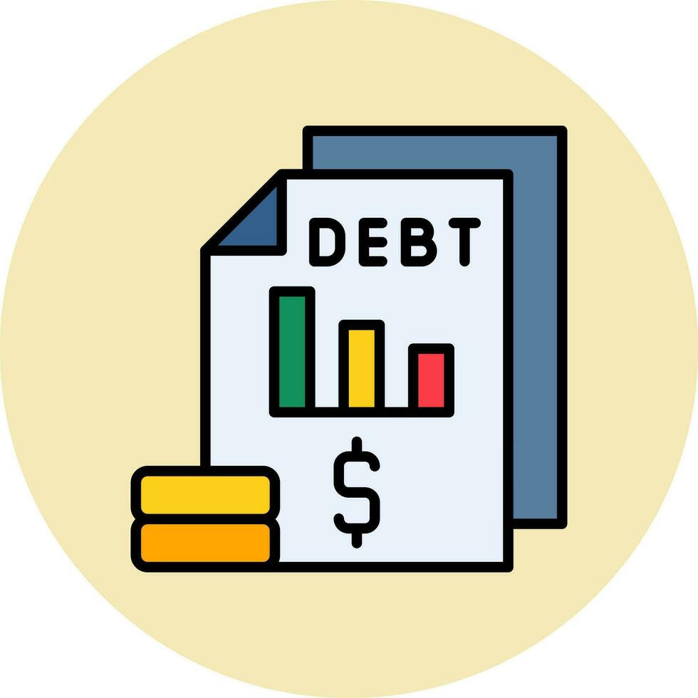 Debt Vector Icon