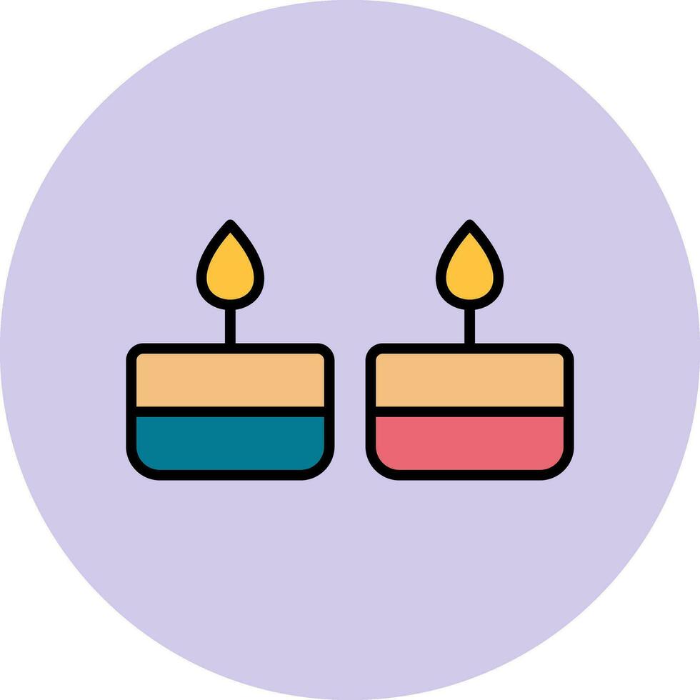 icono de vector de velas