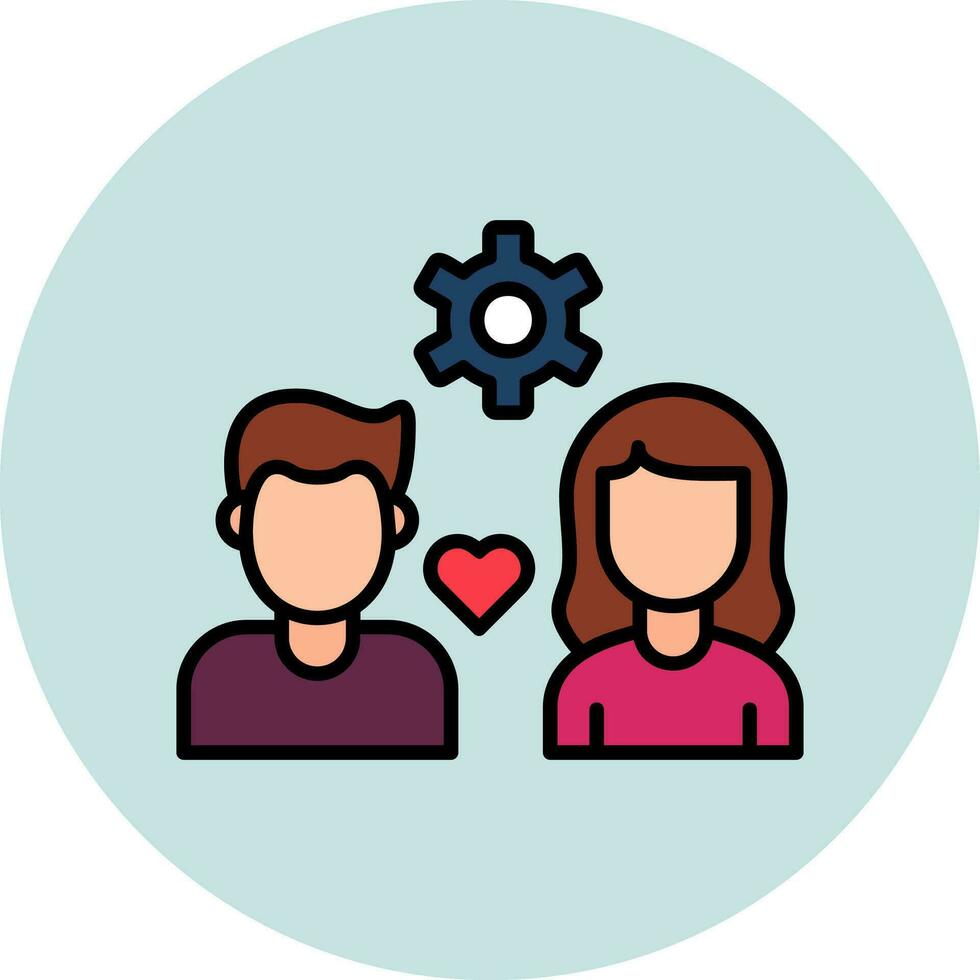 humano relaciones vector icono