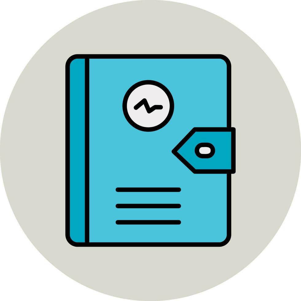 icono de vector de diario