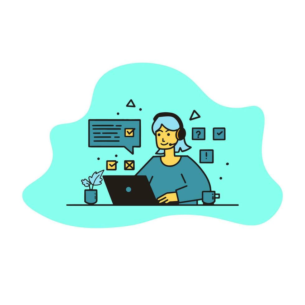 illustration vector graphic bussinese flat illustration for template, website, icon, design , etc
