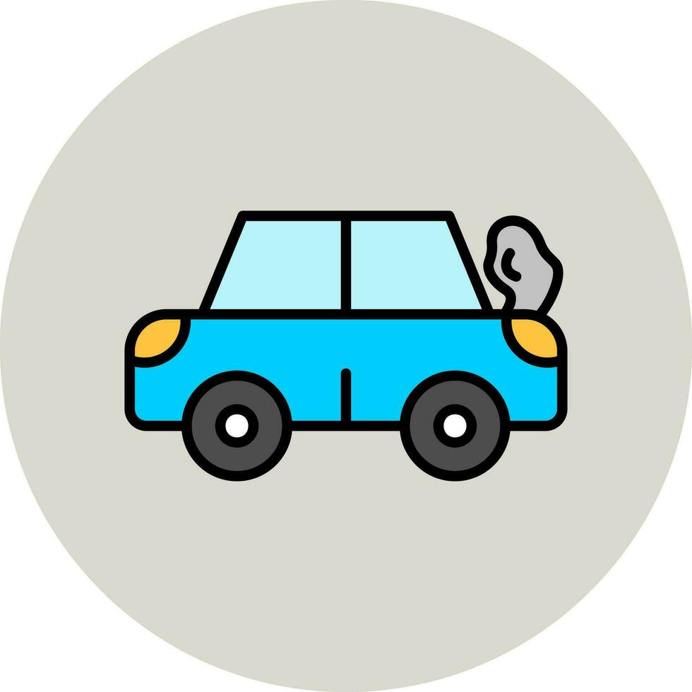 Broken Car Vector Icon