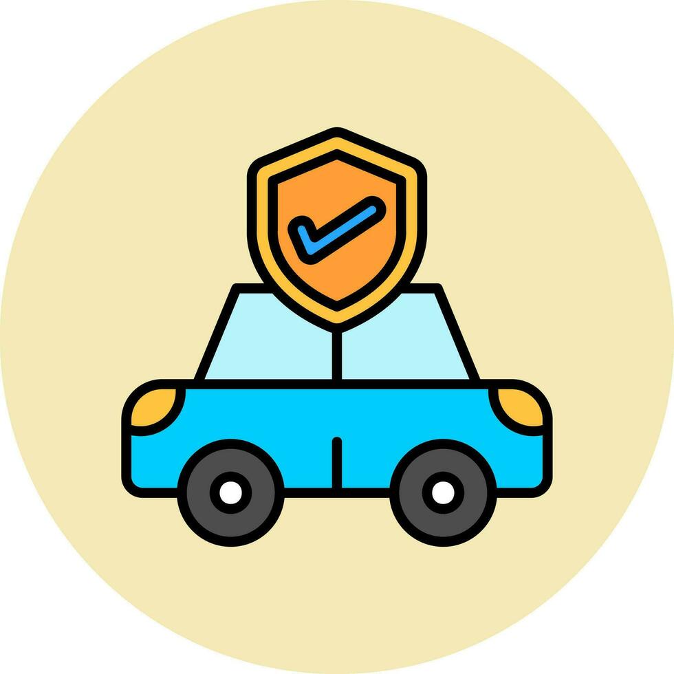 Car Insurance Vector Icon