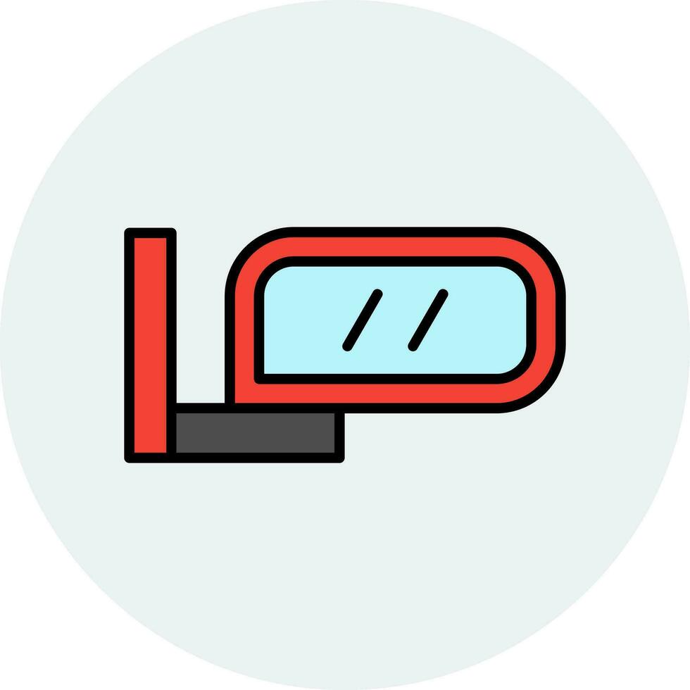 Side Mirror Vector Icon