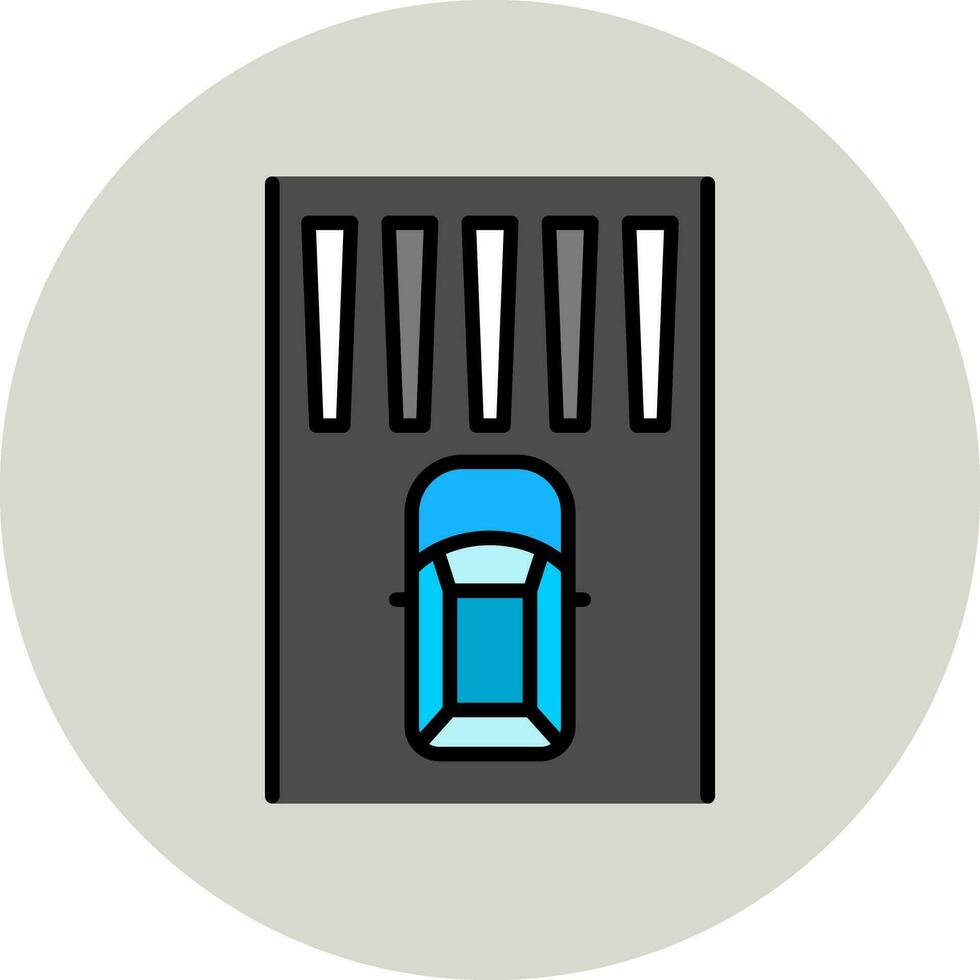 Zebra Crossing Vector Icon