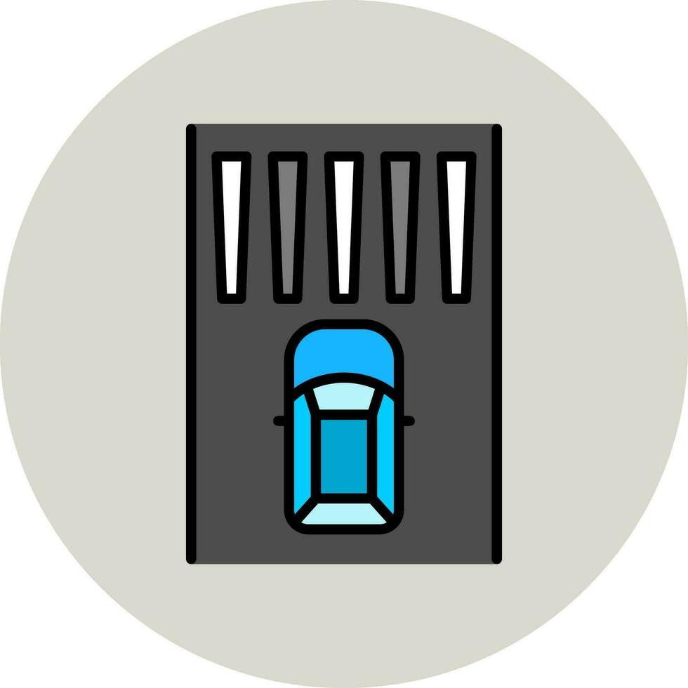 Zebra Crossing Vector Icon