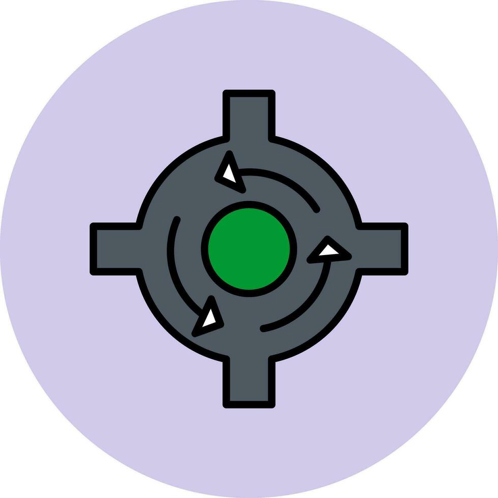 Roundabout Vector Icon