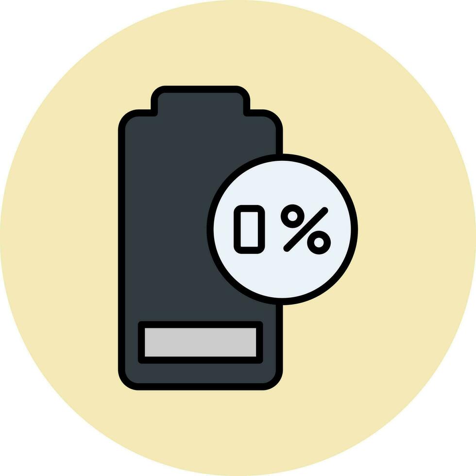 0 Percent Vector Icon