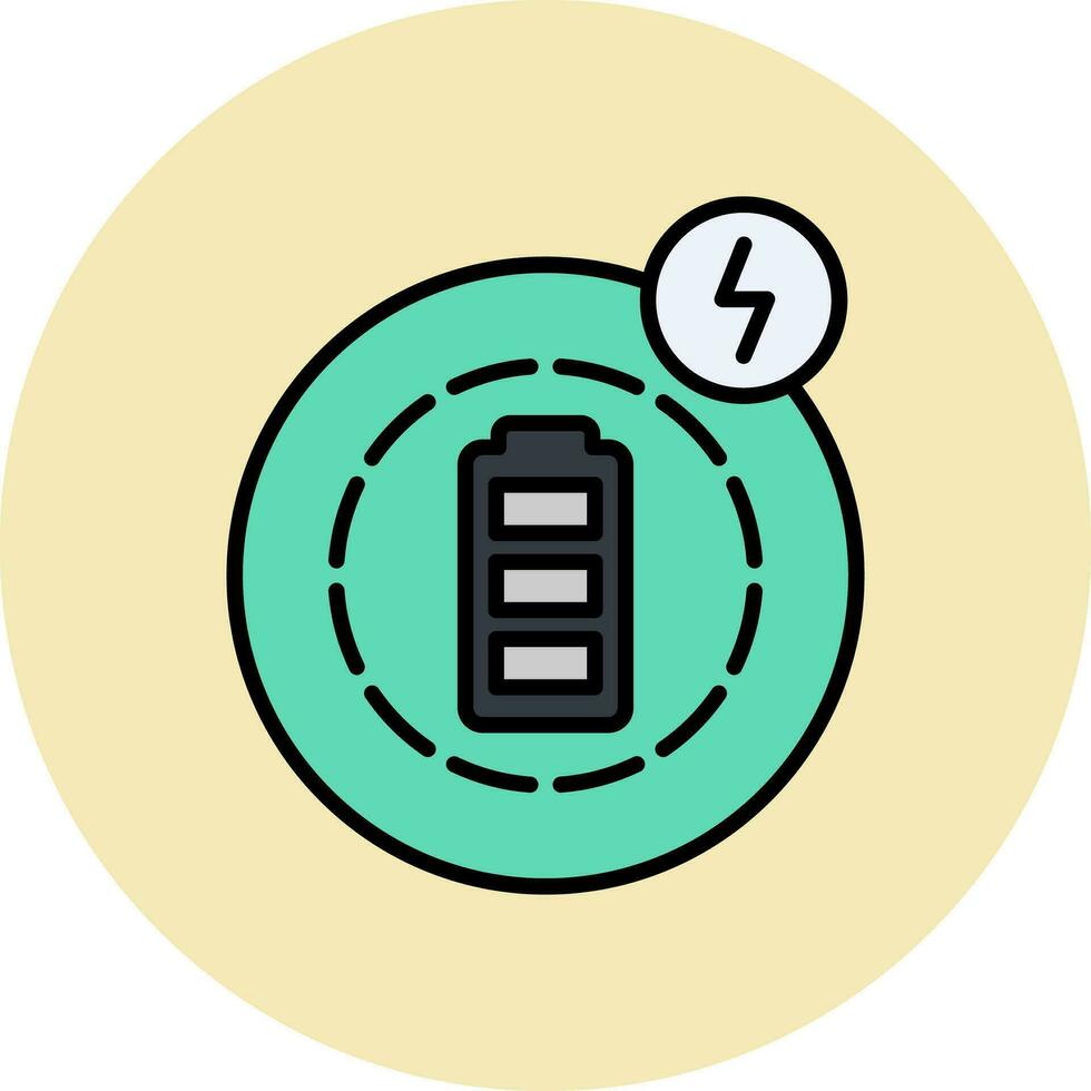 Wireless Charging Vector Icon