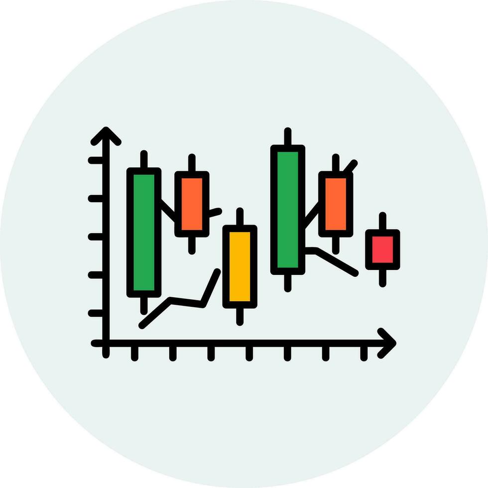 Japanese Candlestick Vector Icon