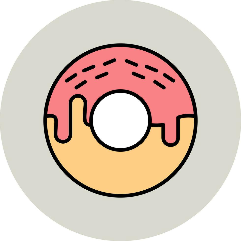 icono de vector de donut