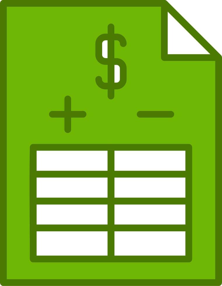 Balance Sheet Vector Icon