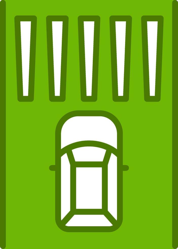 Zebra Crossing Vector Icon