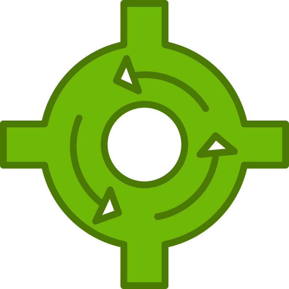 Roundabout Vector Icon