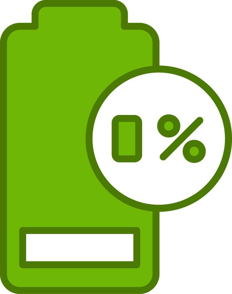 0 Percent Vector Icon
