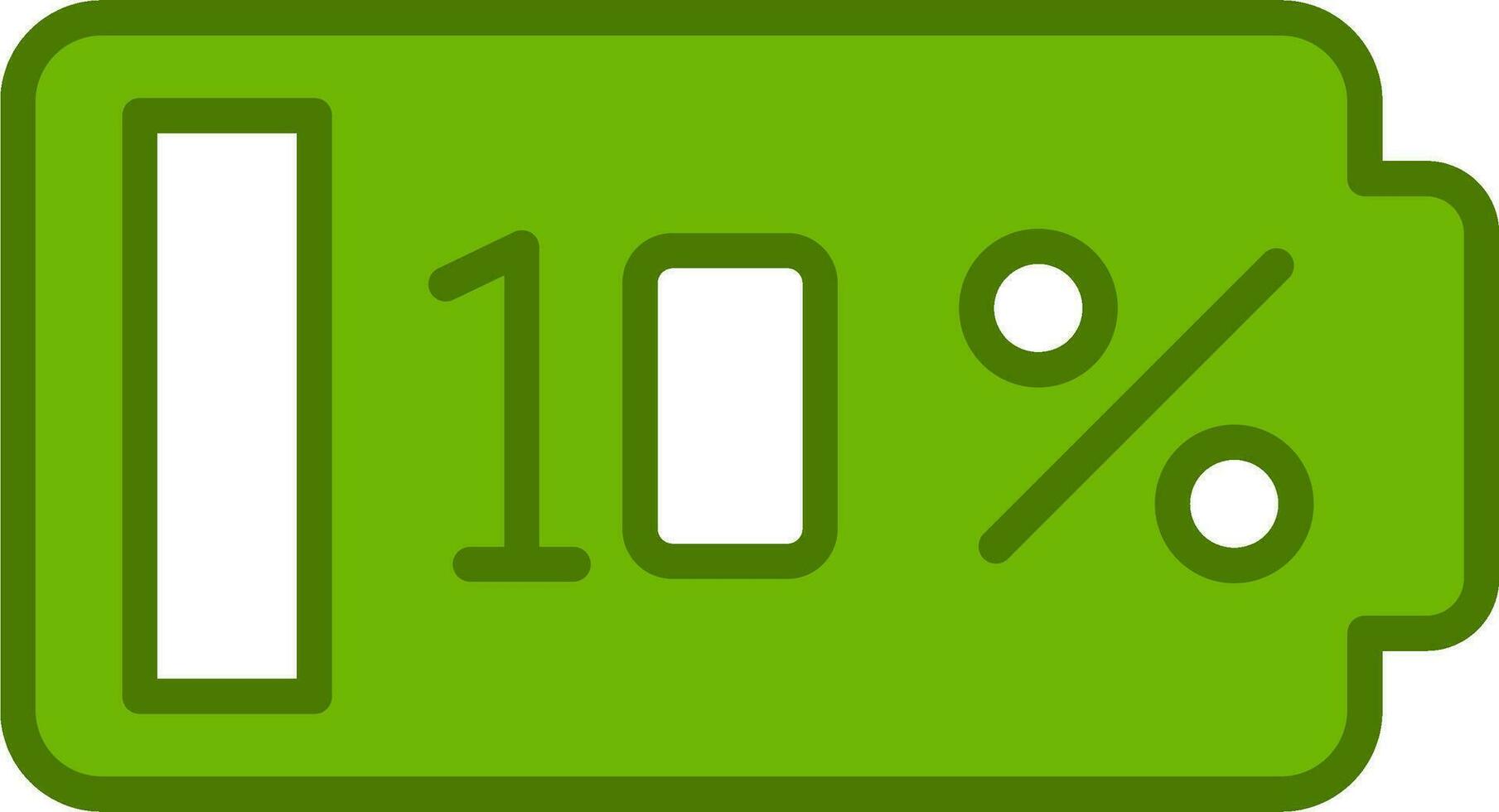 10 Percent Vector Icon