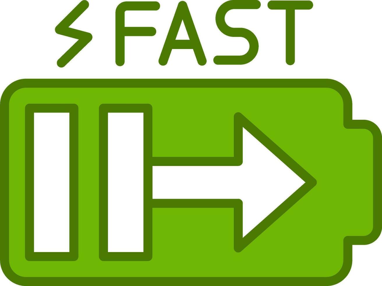 Fast Charge Vector Icon