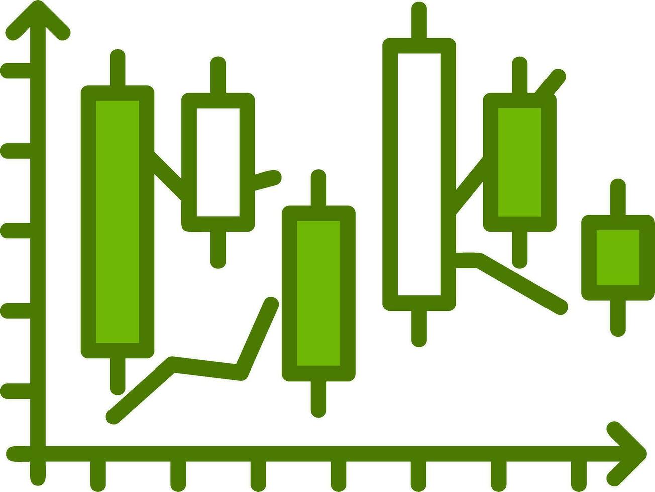 Japanese Candlestick Vector Icon