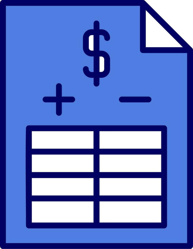 Balance Sheet Vector Icon