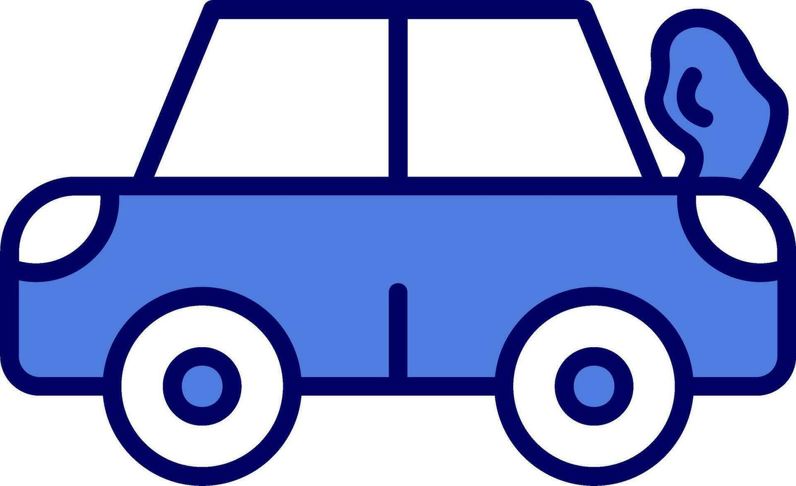 Broken Car Vector Icon