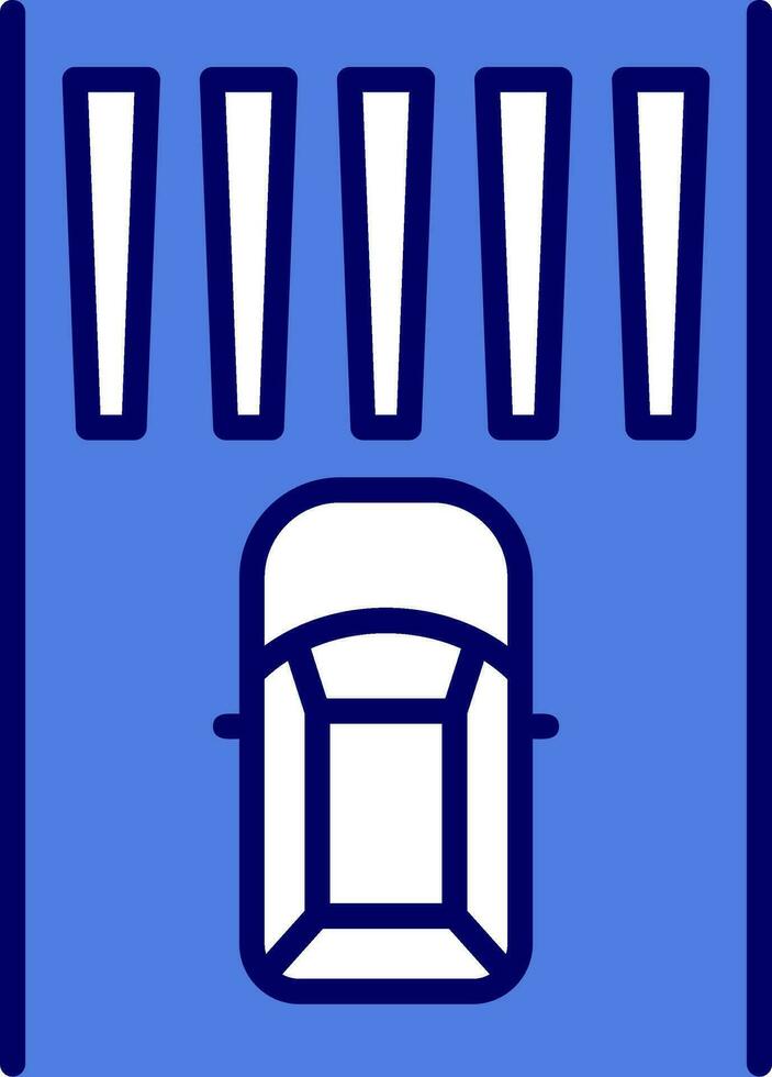 Zebra Crossing Vector Icon
