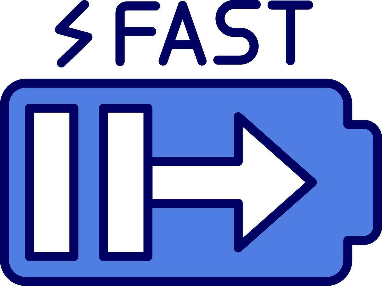 Fast Charge Vector Icon