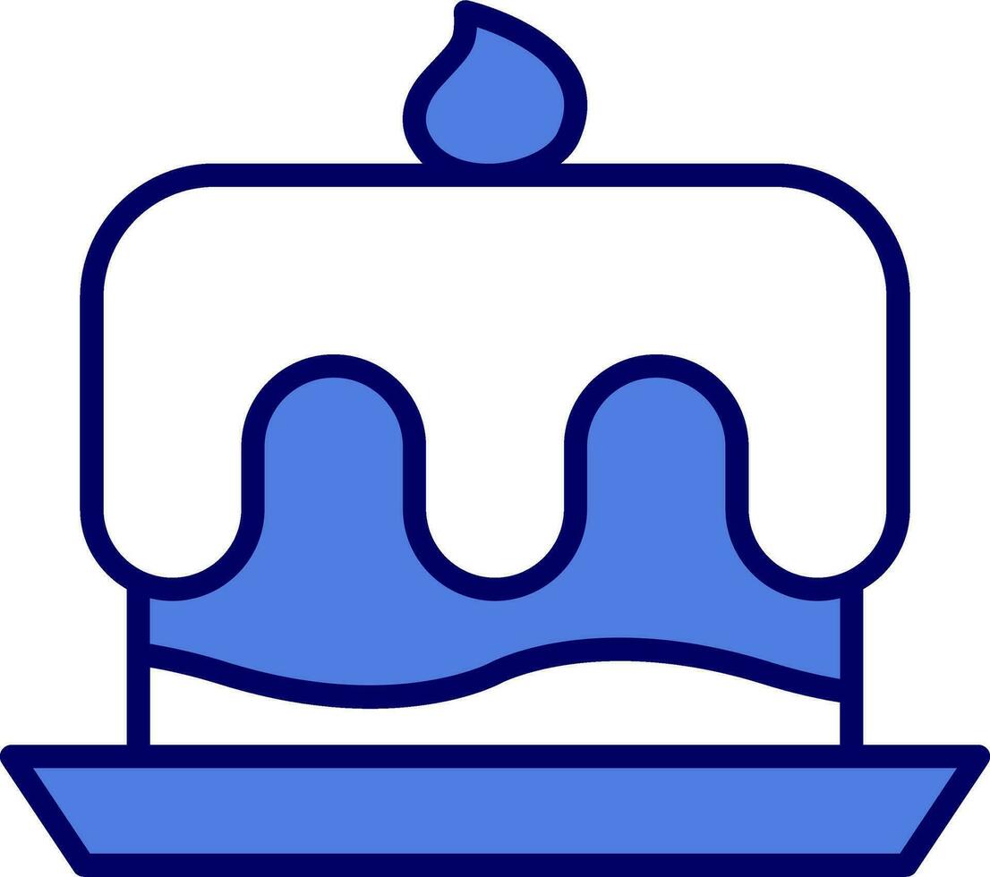 icono de vector de pastel de cumpleaños