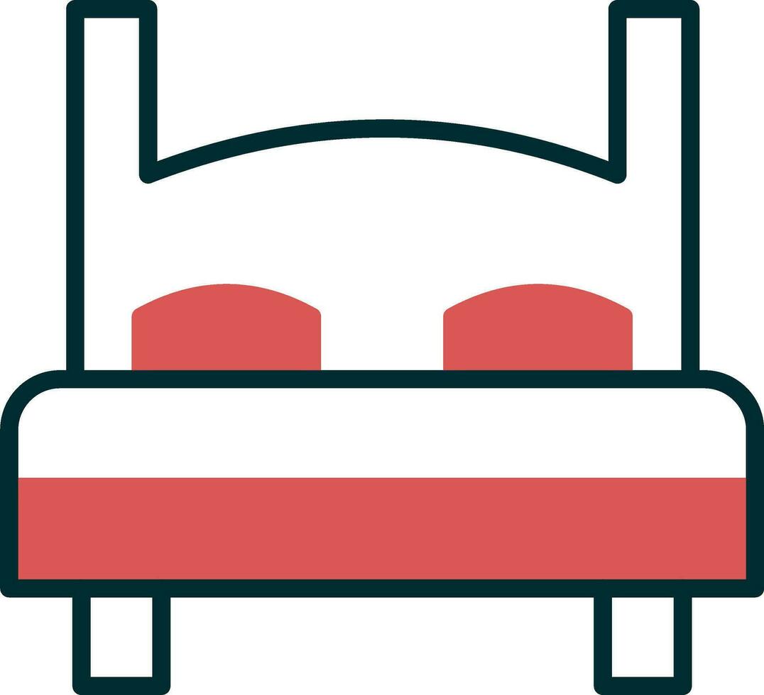 Double Bed Vector Icon