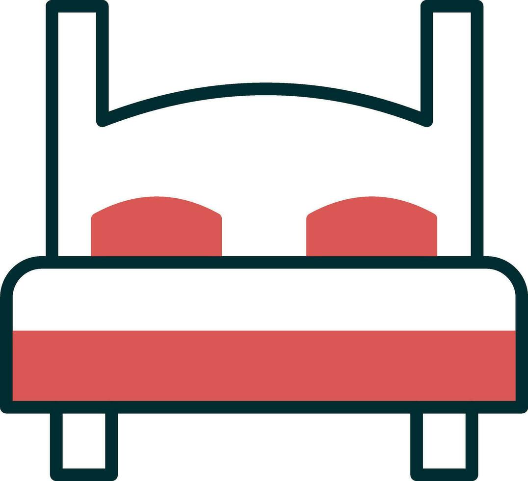 Double Bed Vector Icon