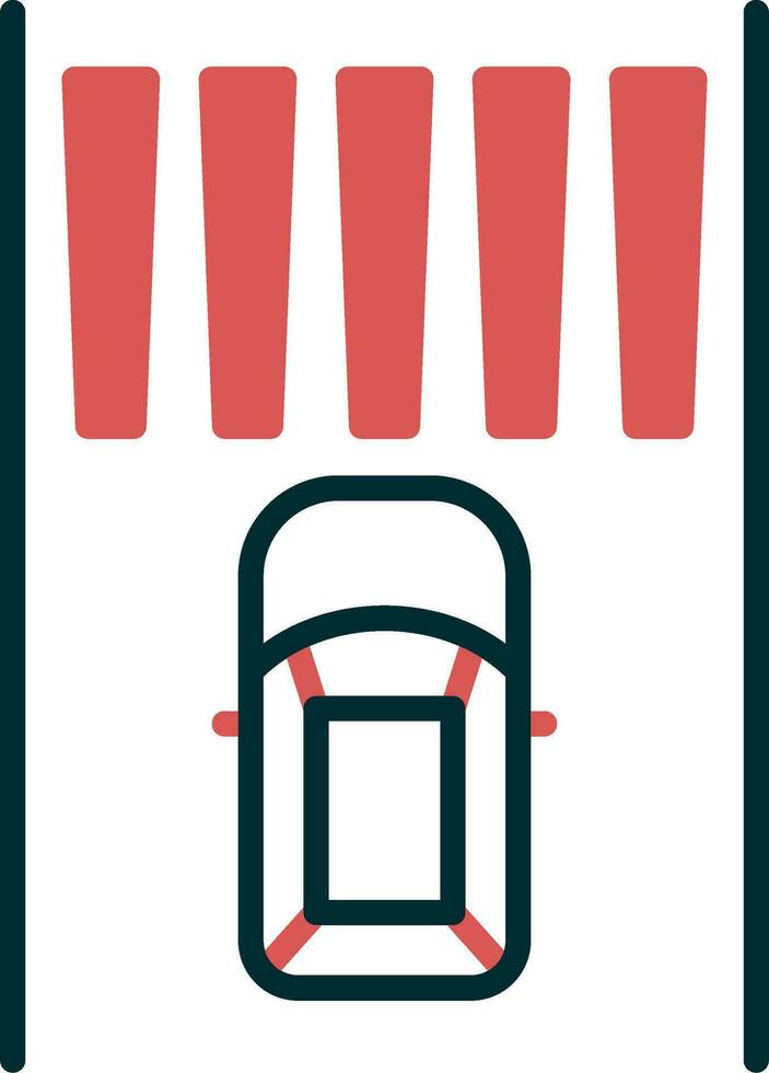 Zebra Crossing Vector Icon