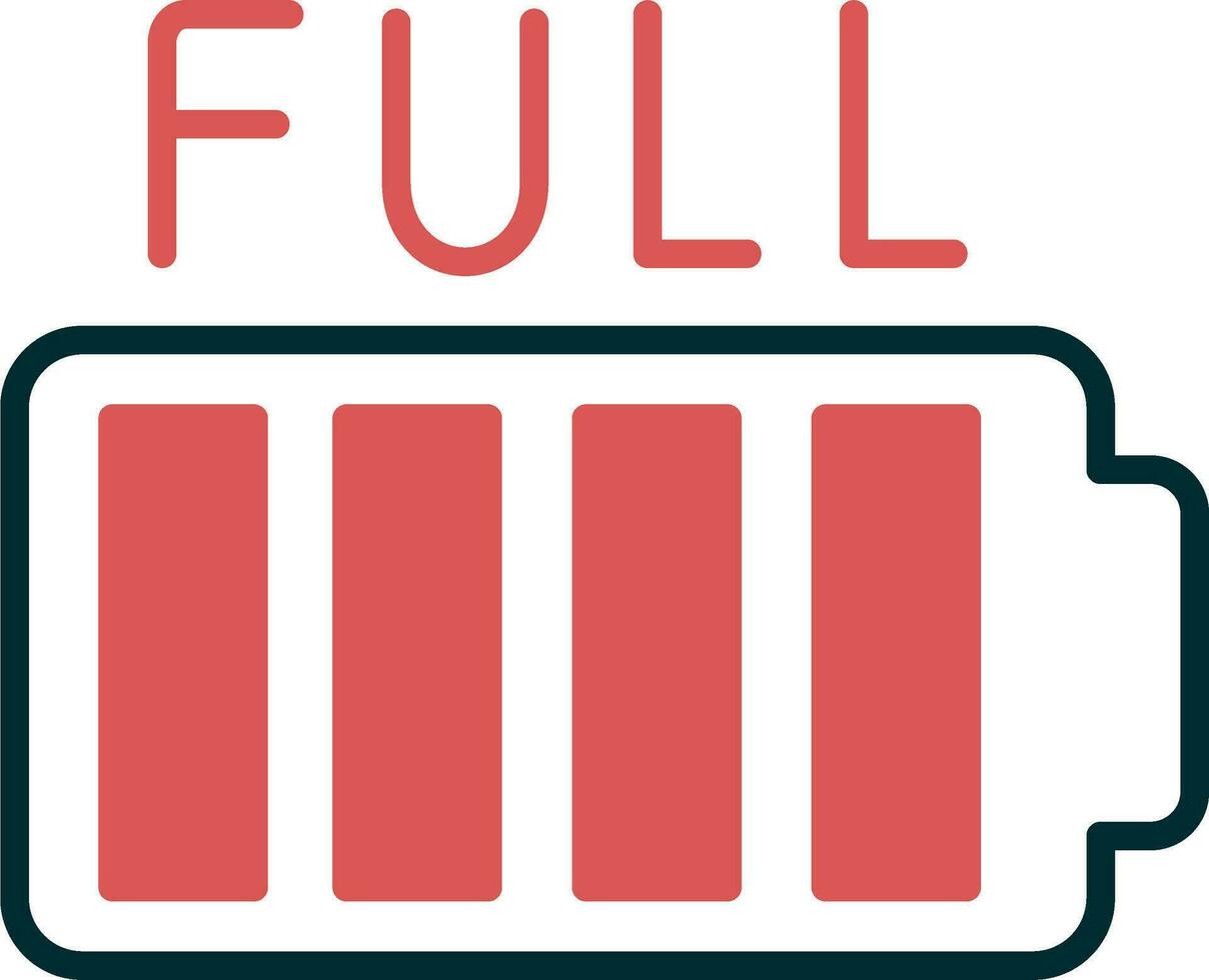 Full Battery Vector Icon