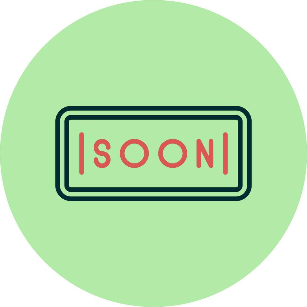 Soon Vector Icon