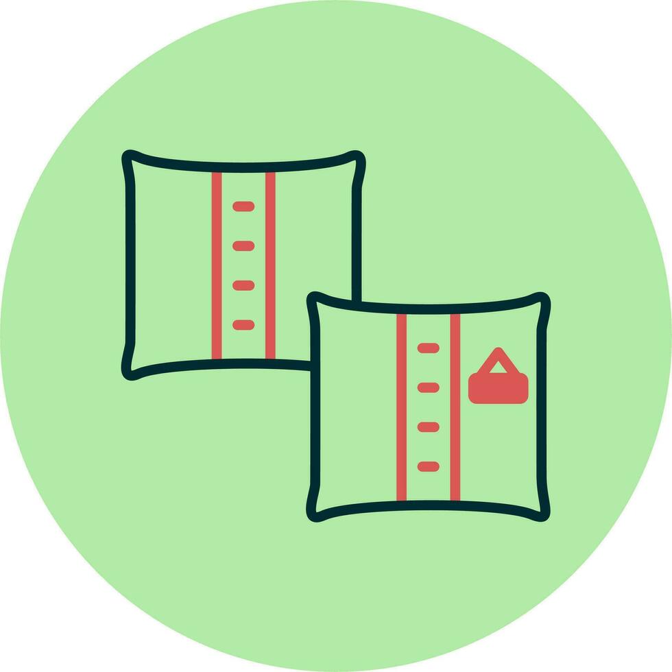 almohadas vector icono