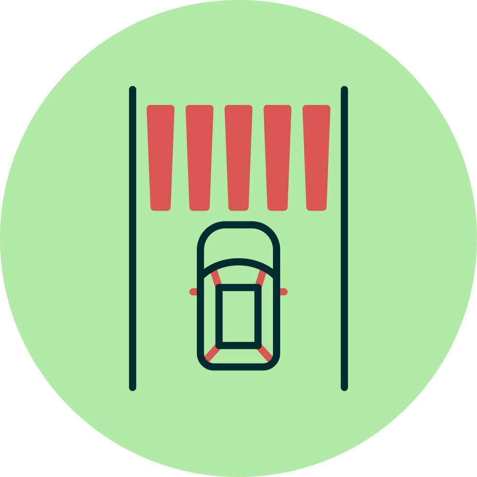 Zebra Crossing Vector Icon