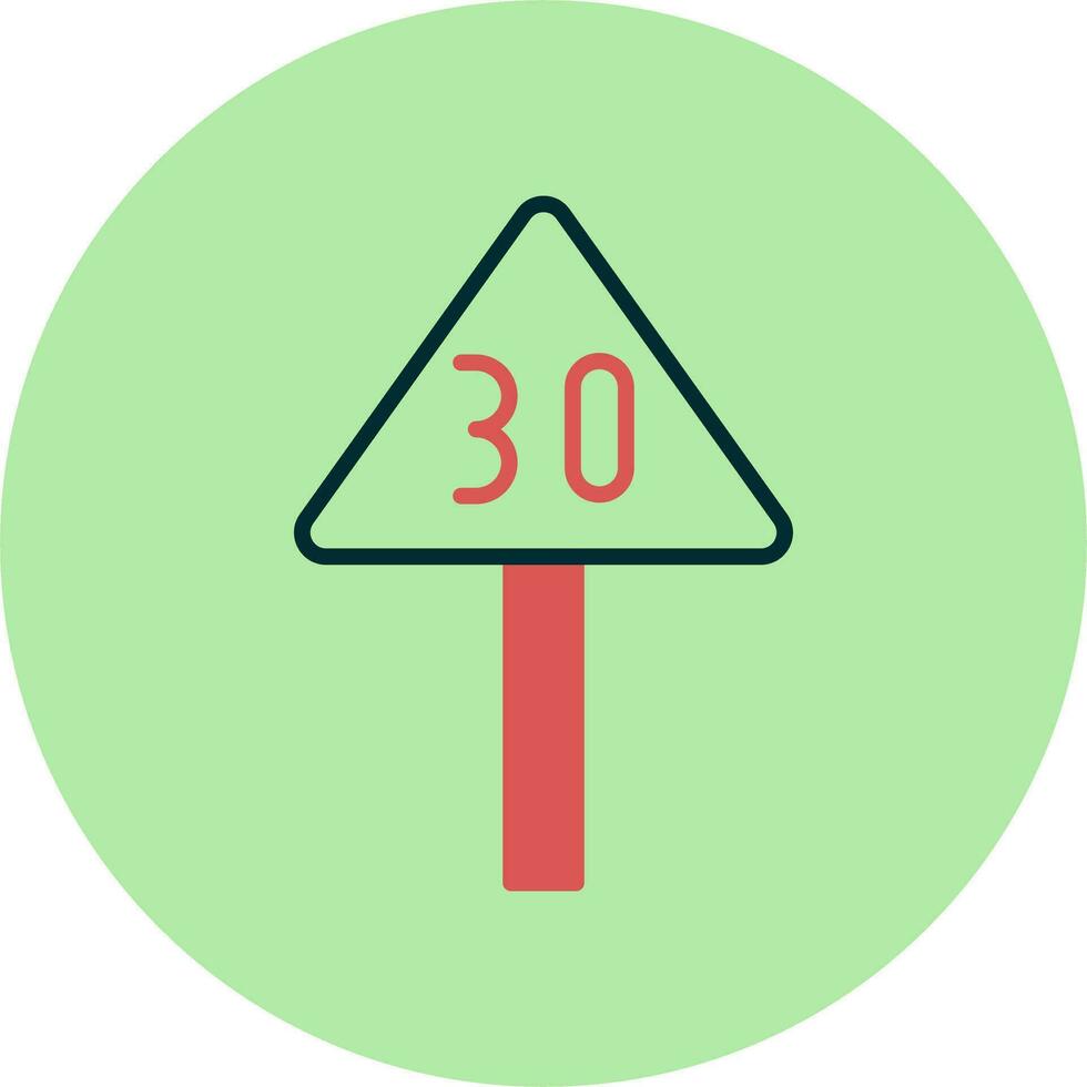Speed Limit Vector Icon