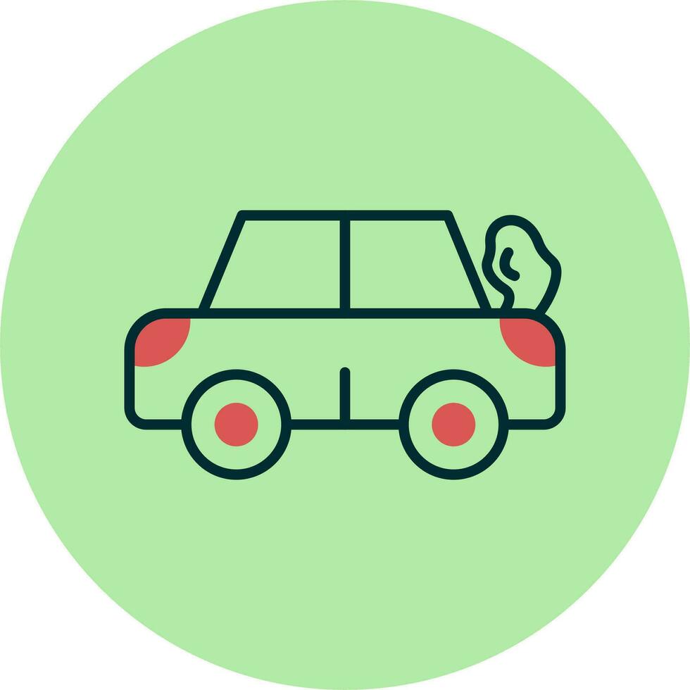 Broken Car Vector Icon