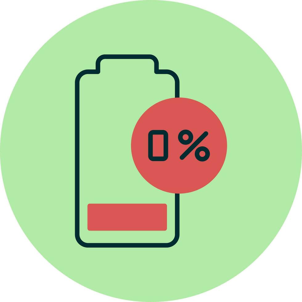 0 Percent Vector Icon