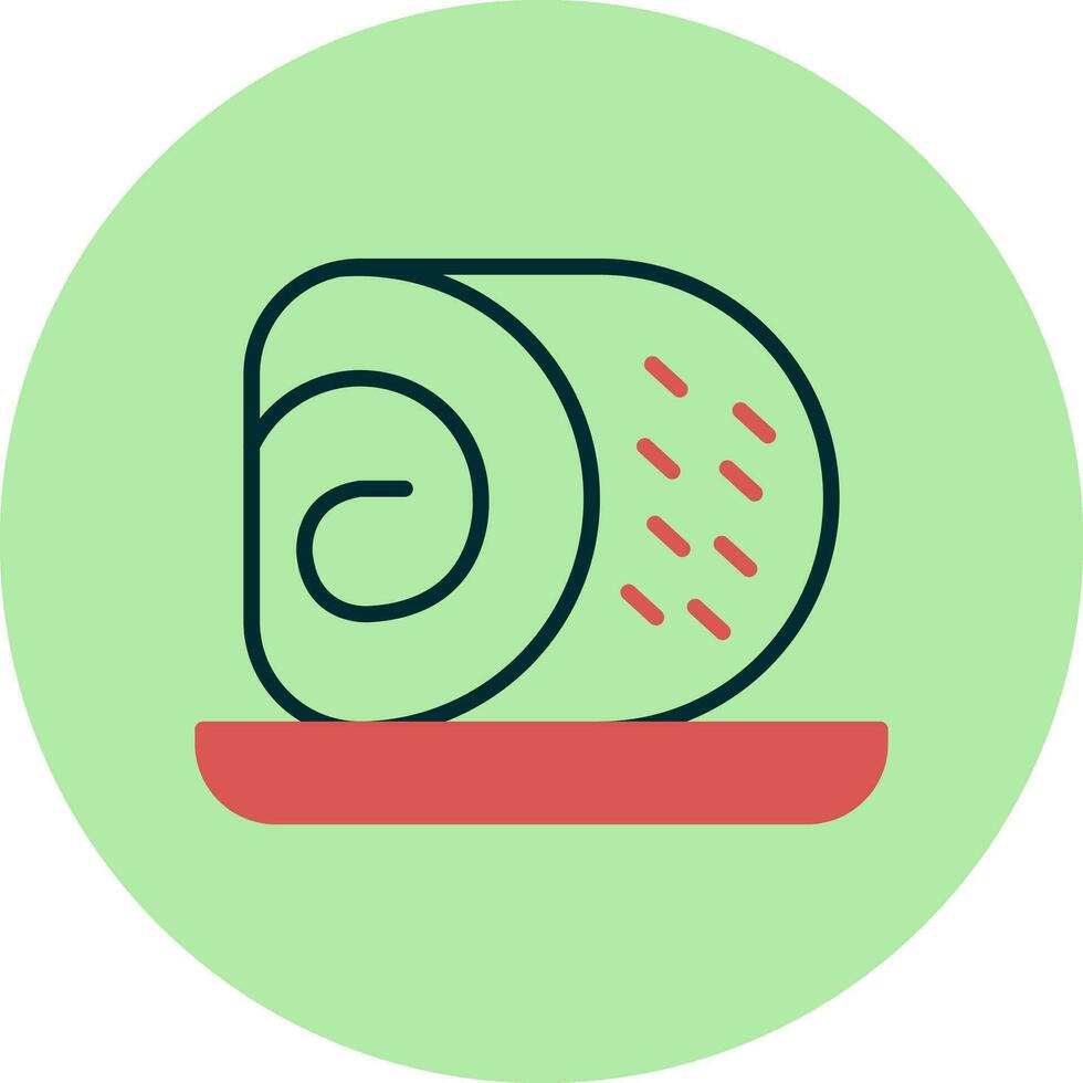 Roll Cake Vector Icon