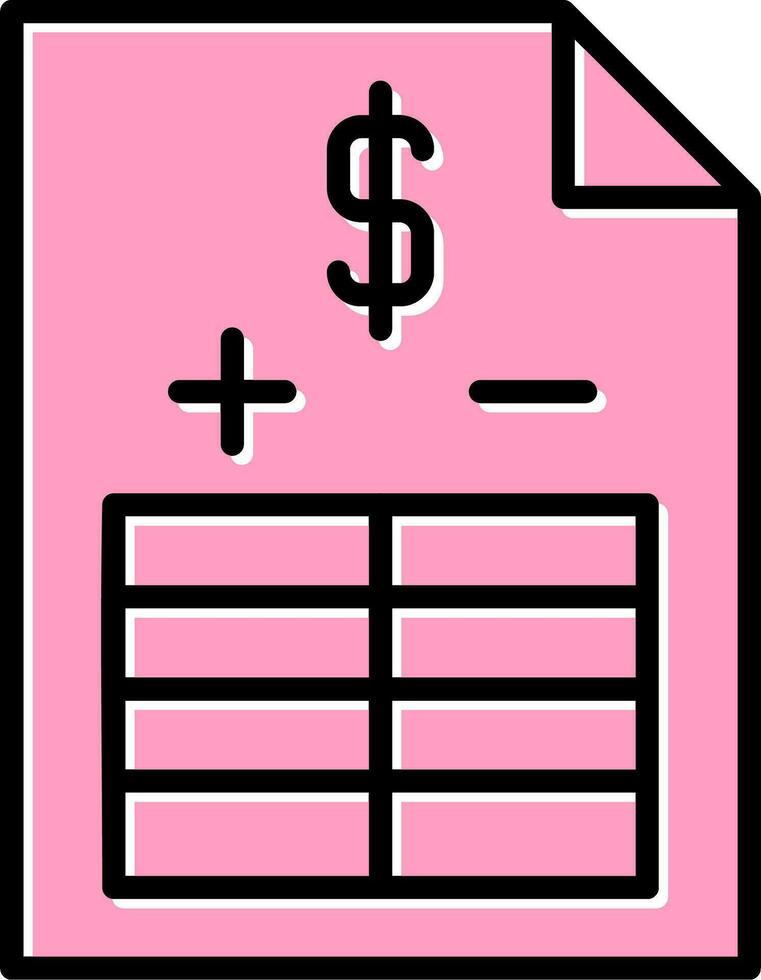 Balance Sheet Vector Icon