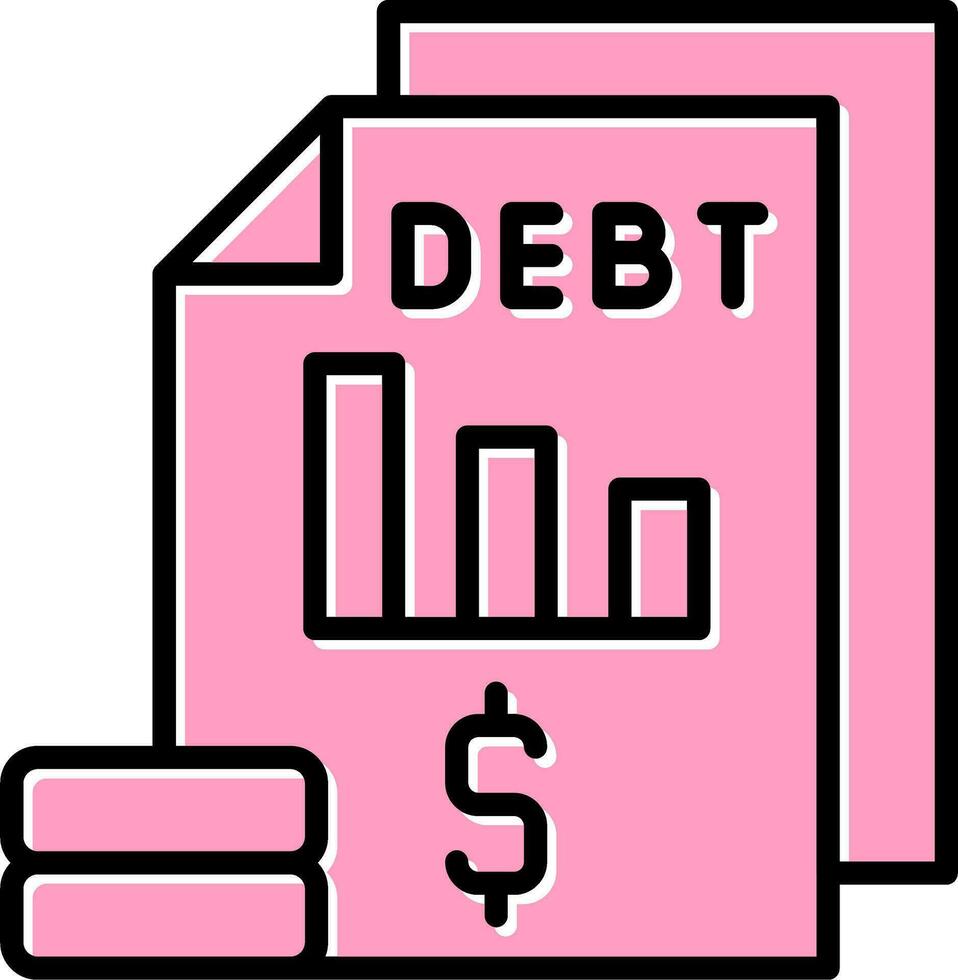 Debt Vector Icon