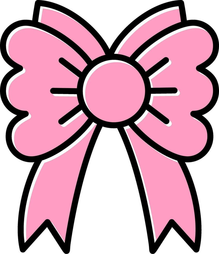 Ribbon Bow Vector Icon