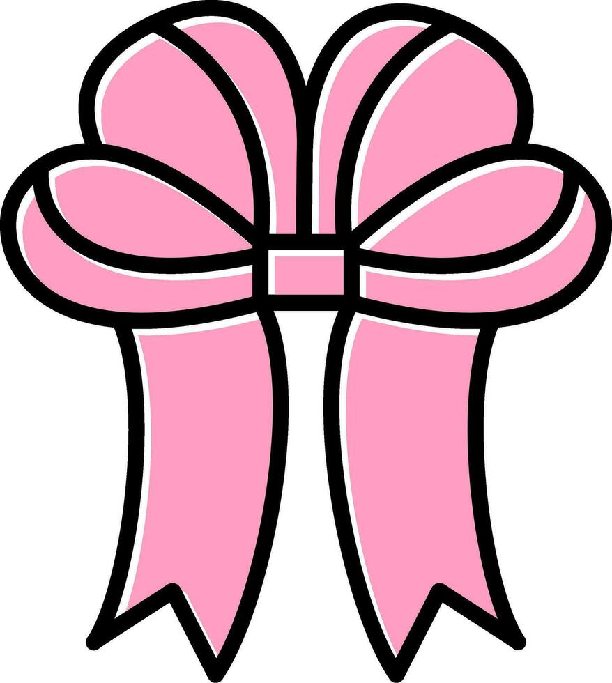 Ribbon Bow Vector Icon