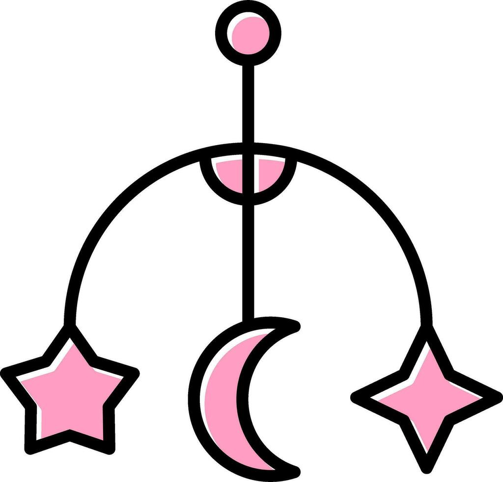 Crib Toy Vector Icon