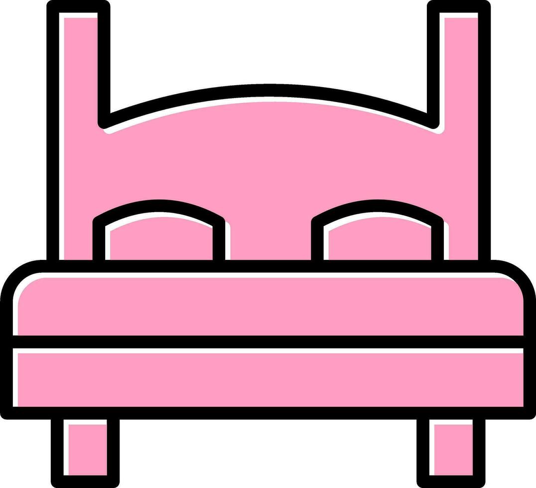 Double Bed Vector Icon