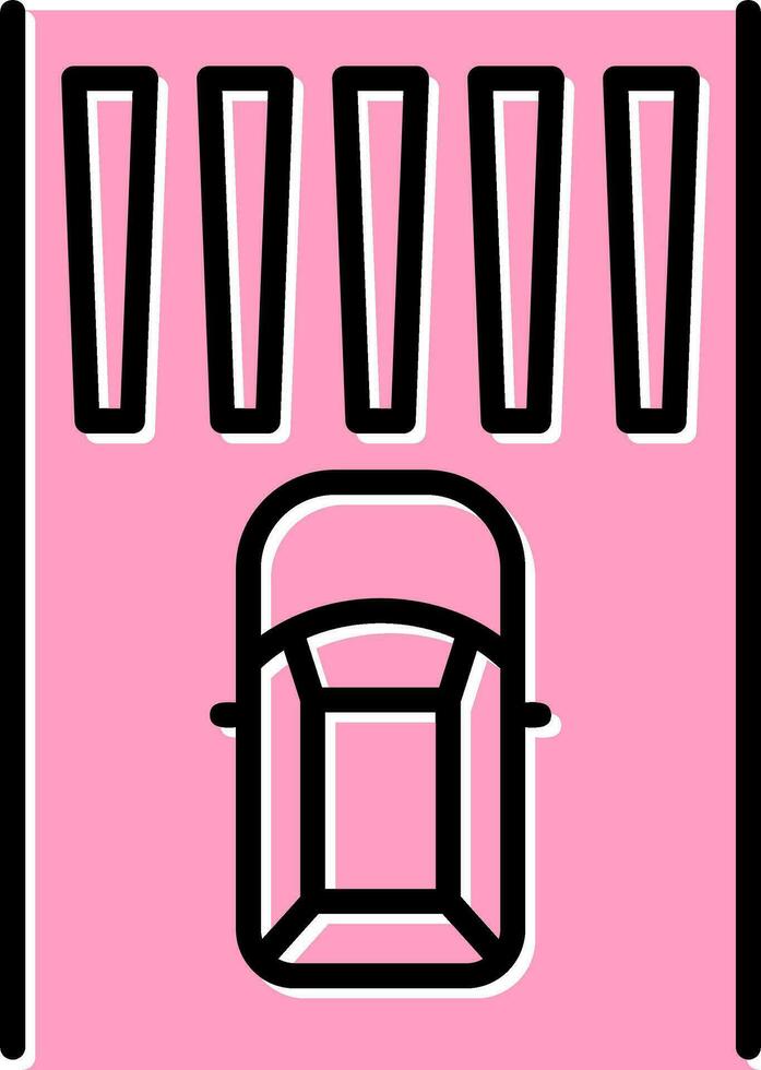 Zebra Crossing Vector Icon