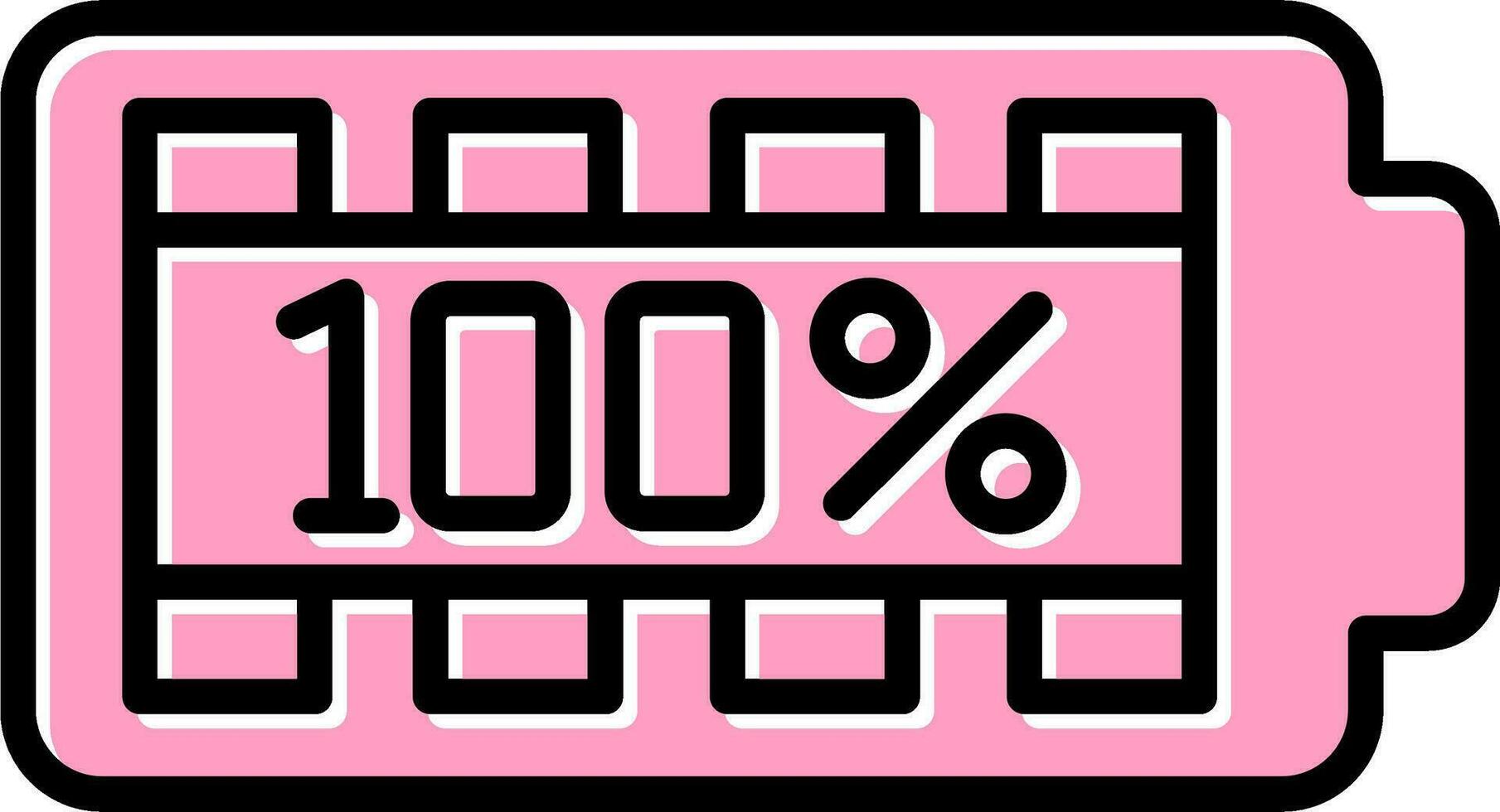 100 Percent Vector Icon